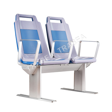 TRA-07 is plastic seat mounted on aluminum frame with stainless steel tube inside the seats.both for vessel  interior and exterior.